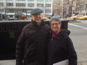 On the UES, the first day's first visitors: all images of people are of those with no prior relationship to the artist.