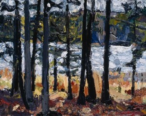 Between South Branch Road and Johns Bay, South Bristol, Maine; 1998; oil on canvas; 8 x 10 inches