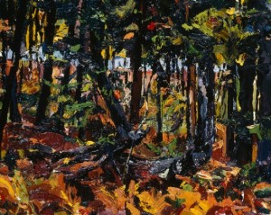 Between South Branch Road and Johns Bay, South Bristol, Maine, IV; 1998; oil on canvas; 8 x 10 inches