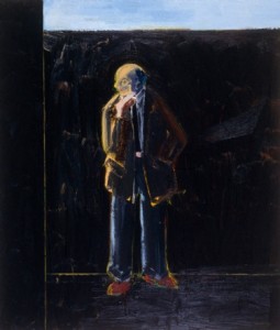 Father Smoking a Cigarette, 1998, oil on canvas, 84 x 72 inches