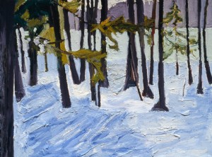 Drifts, 1999, oil on canvas, 30 x 40 inches