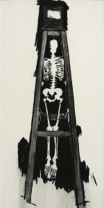 Sculpture, 1995, charcoal on paper, 30 x 22 inches