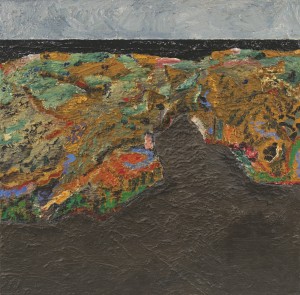 Pemaquid Point Cove, Maine; 1996 - 2006; oil on canvas; 40 1/4 x 41 inches