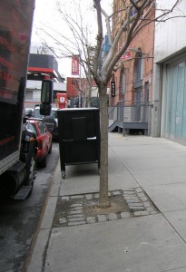 25 Street, north side, Winter 2009/10: looking west