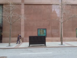 Outside the Asia Society, March 14, 2014
