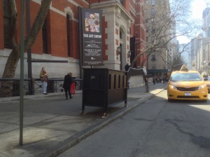 3/8/14. outside the Armory during The Art Show