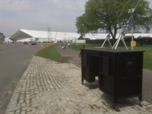 Outside the Frieze Art Fair, May 10, 2014
