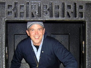 The artist, inside Barbara, preparing to open in 2010