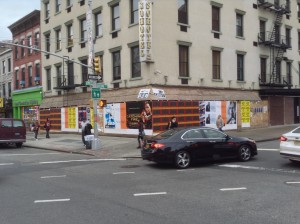 11/10/2013 | 3:08 PM | Barbara posters up | Bowery & Broome